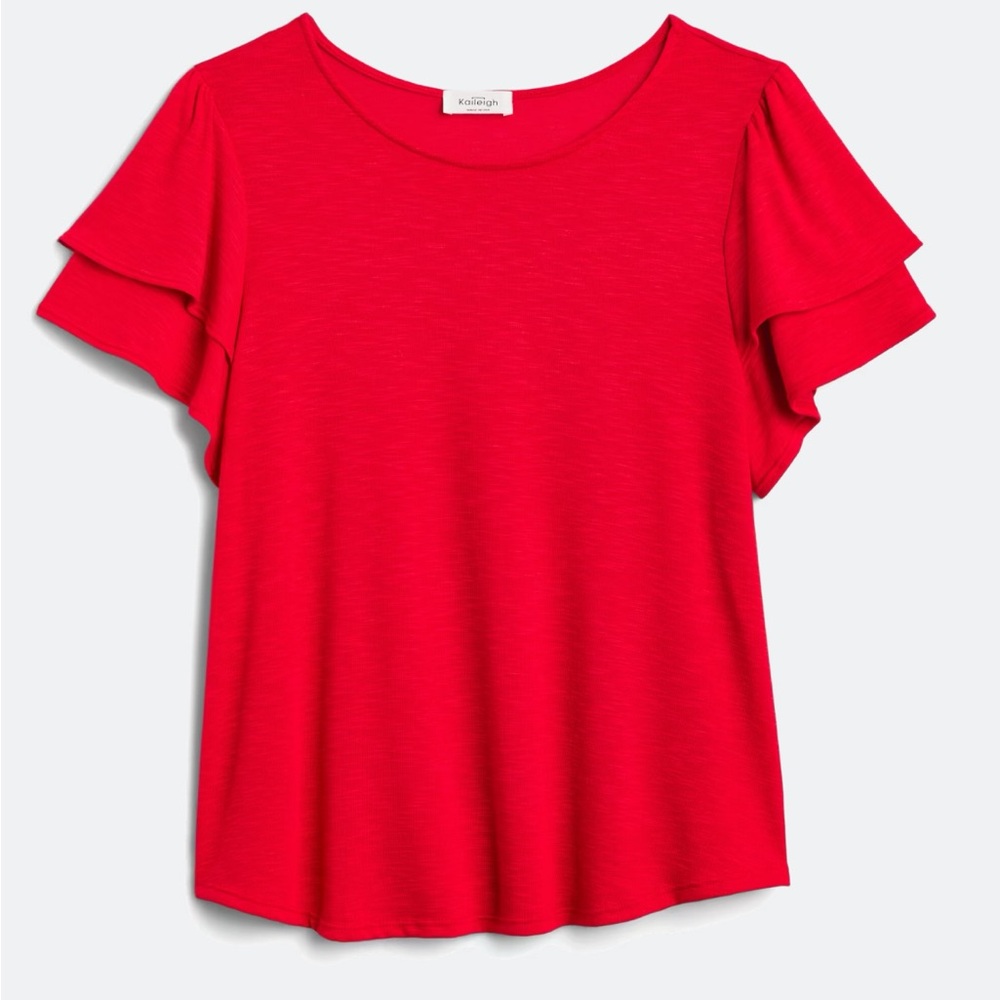 Worn only for a few minutes red top.